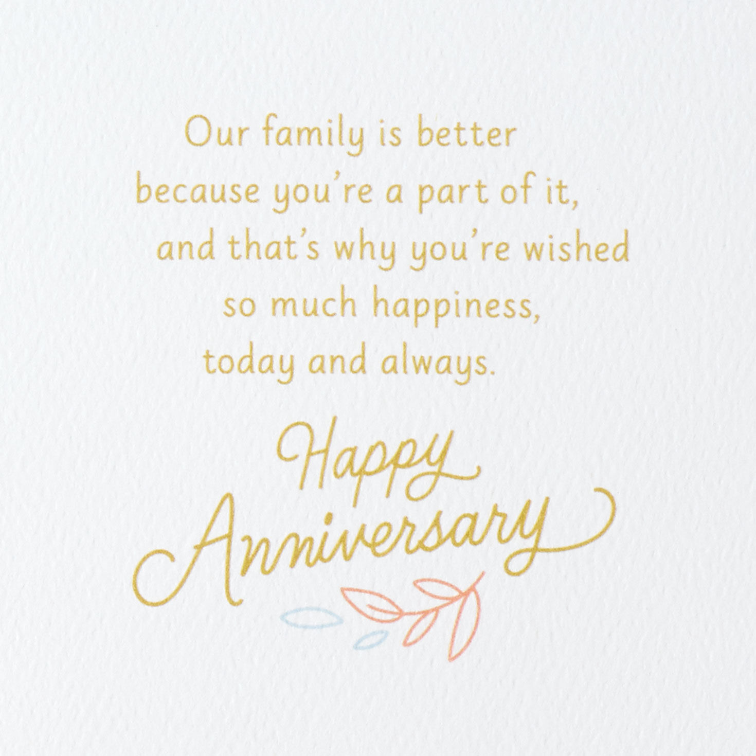 Our Family Is Better Because of You Anniversary Card for Daughter and Spouse for only USD 6.99 | Hallmark