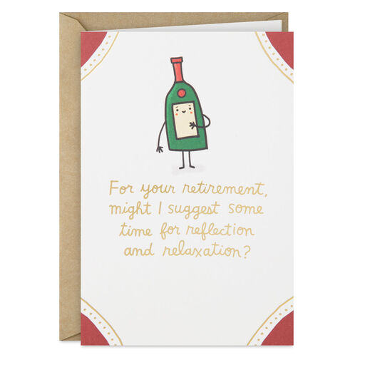 Any Hour Can Be Happy Hour Funny Retirement Card, 
