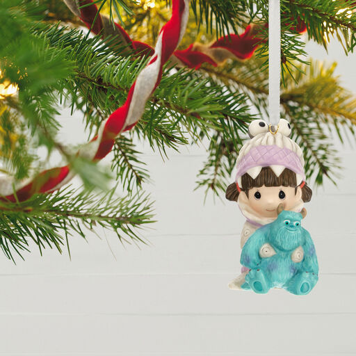 Disney/Pixar Precious Moments Monsters, Inc. Boo and Sulley Porcelain Ornament, 