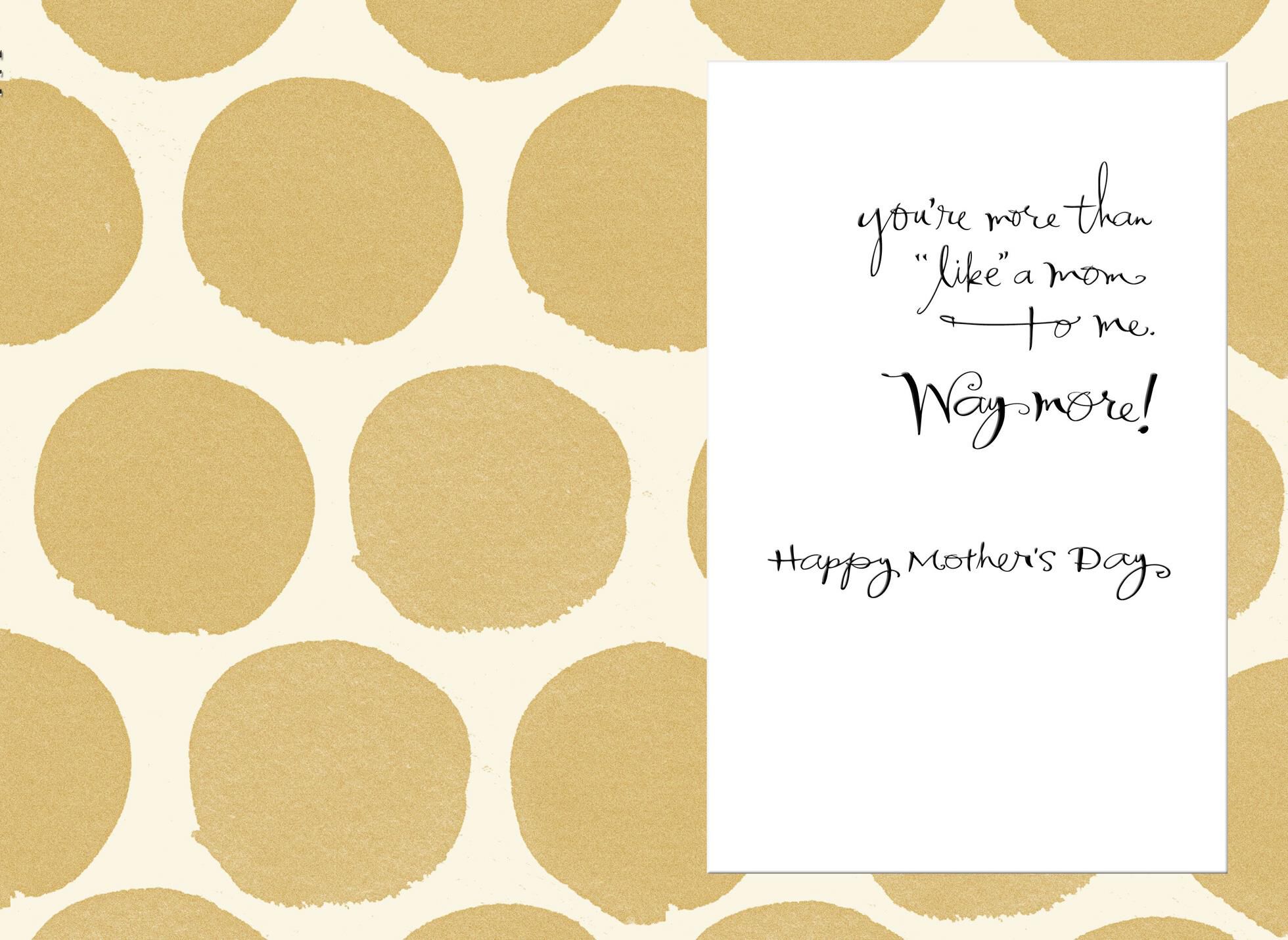 You're Just Like a Mom Mother's Day Card