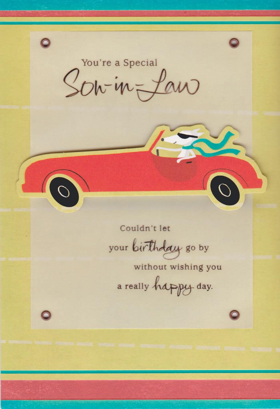 Love and Appreciate You Birthday Card for Son-in-Law