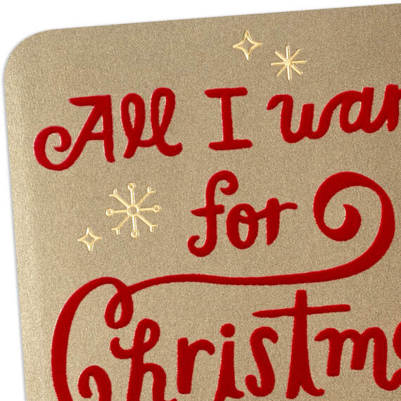 All I Want for Christmas Is You Romantic Christmas Card, , large image number 5