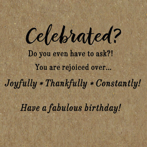 Fabulous Day Religious Birthday Card, 