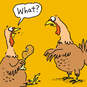 Two Turkeys Surprise Funny Thanksgiving Card, , large image number 4