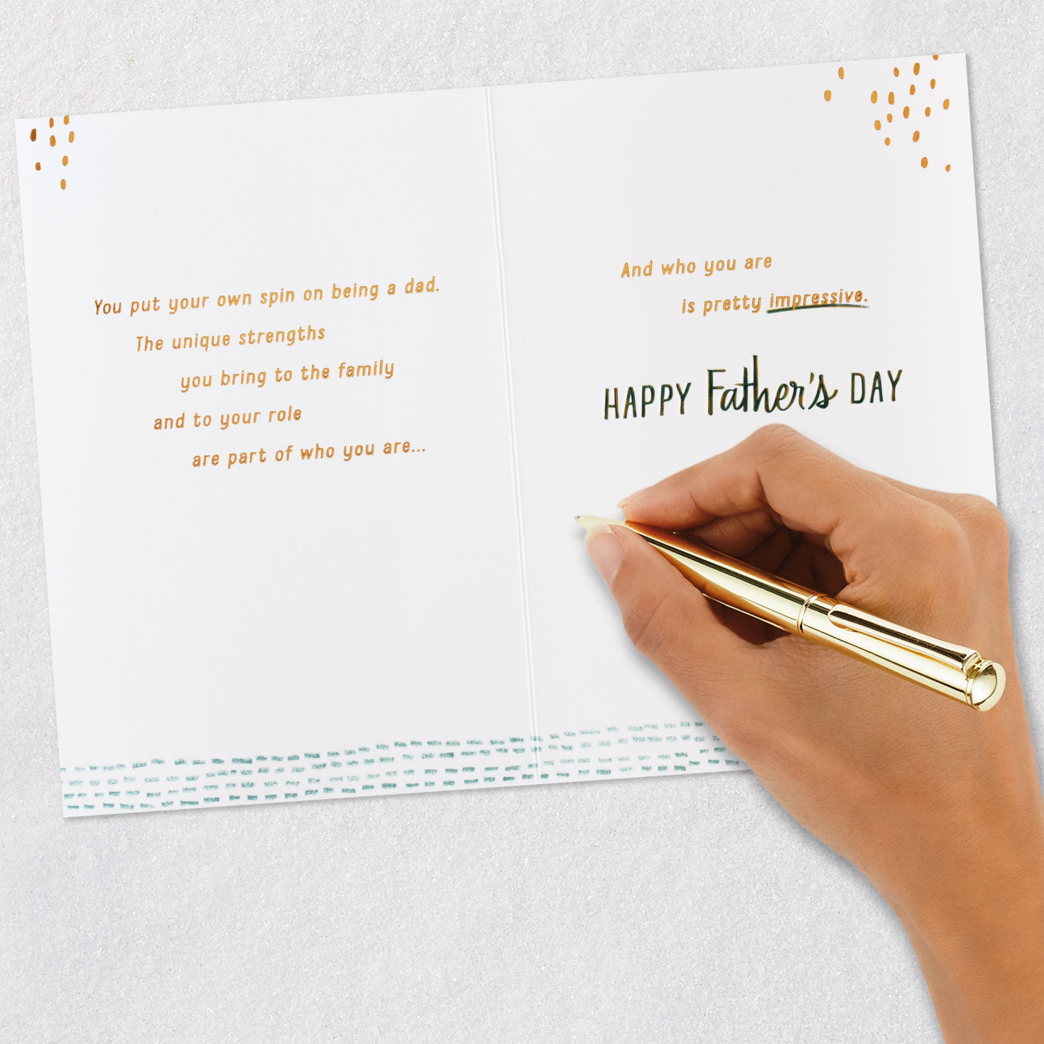 Glossy Lettering Son-in-Law Father's Day Card Signing card image number 7