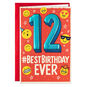 Best Birthday Ever Pop-Up 12th Birthday Card, , large image number 1
