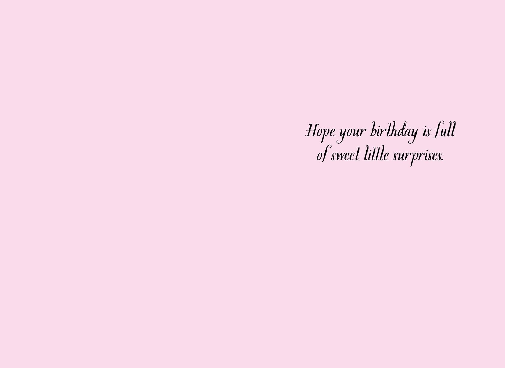 Cupcake and Sweet Wishes With Foil Birthday Card