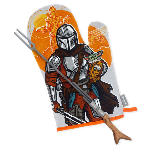Star Wars: The Mandalorian™ Grill Fork and Oven Mitt, Set of 2