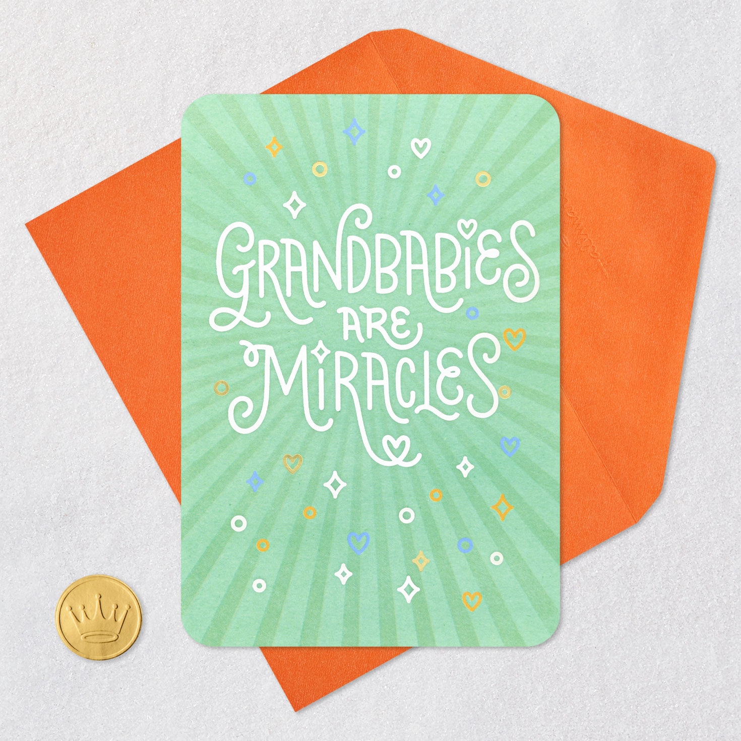 Grandbabies Are Miracles New Baby Card for Grandparents for only USD 5.59 | Hallmark
