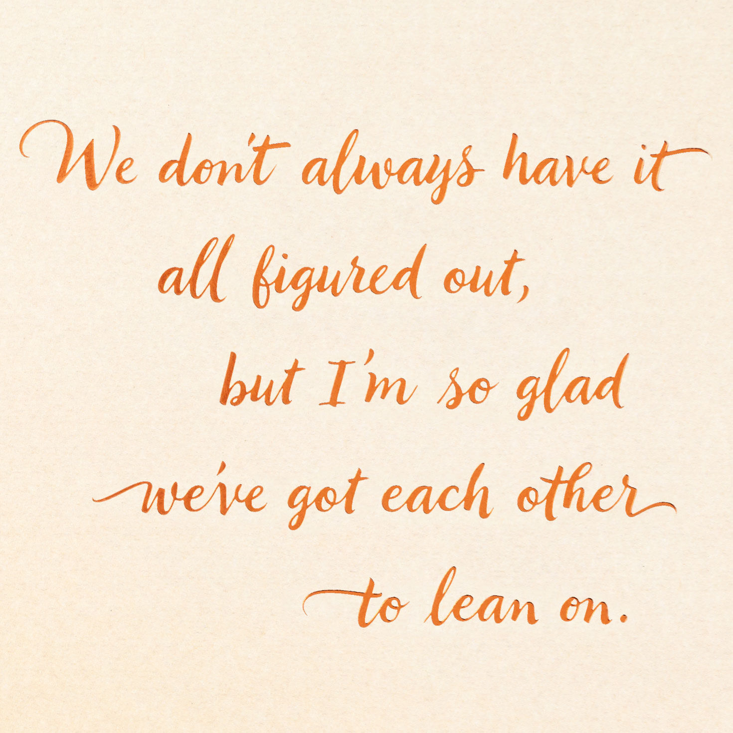 Being Real About What We Need Friendship Card for only USD 3.99 | Hallmark