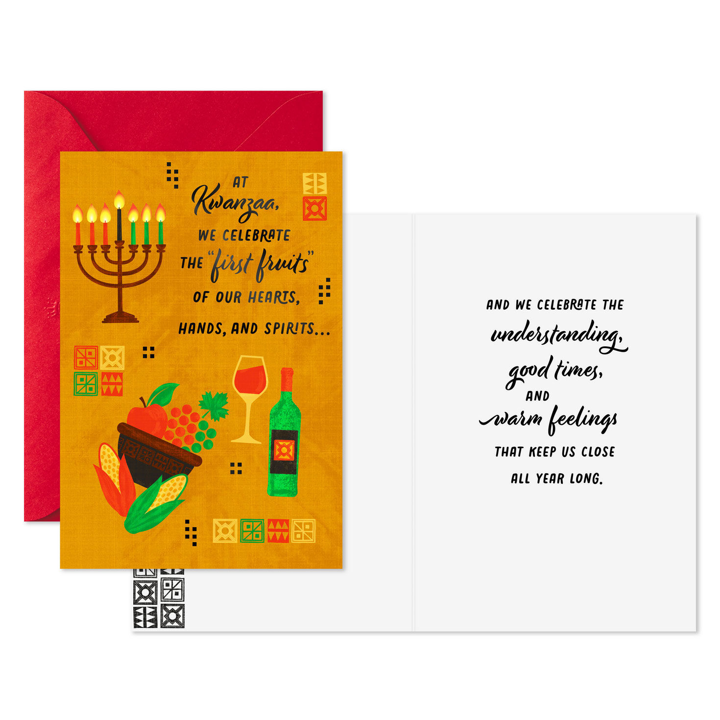 A Time of Reflection and Gratefulness Assorted Kwanzaa Cards, Pack of 6, , large image number 2