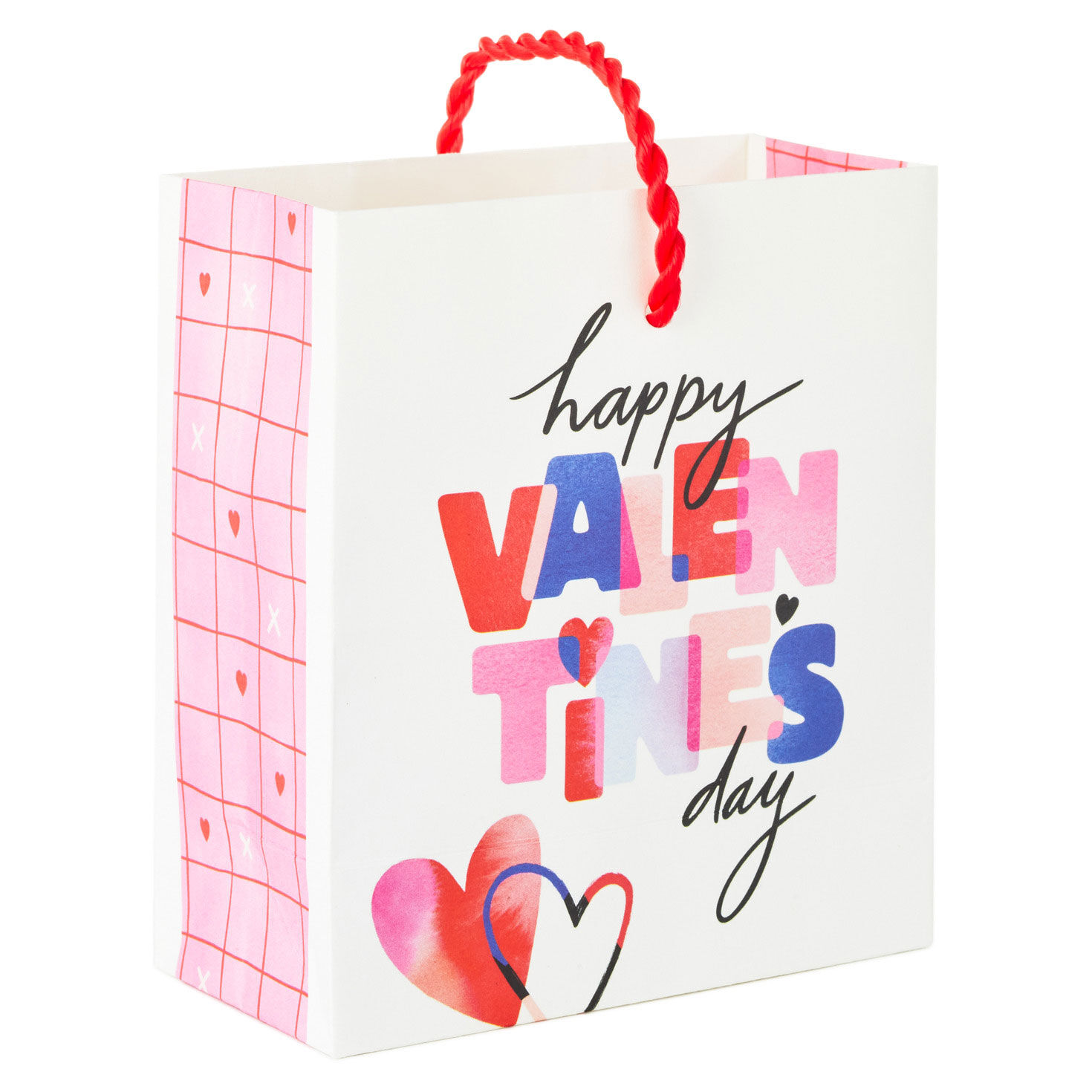 4.6" Happy Valentine's Day on White Gift Card Holder Mini Bag, , large image number 6