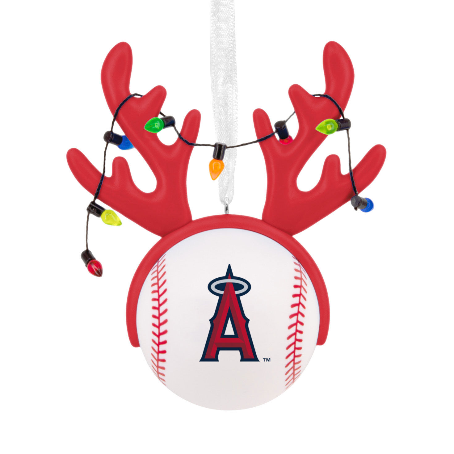 Angels Reindeer Baseball Christmas Ornament Front image number 1