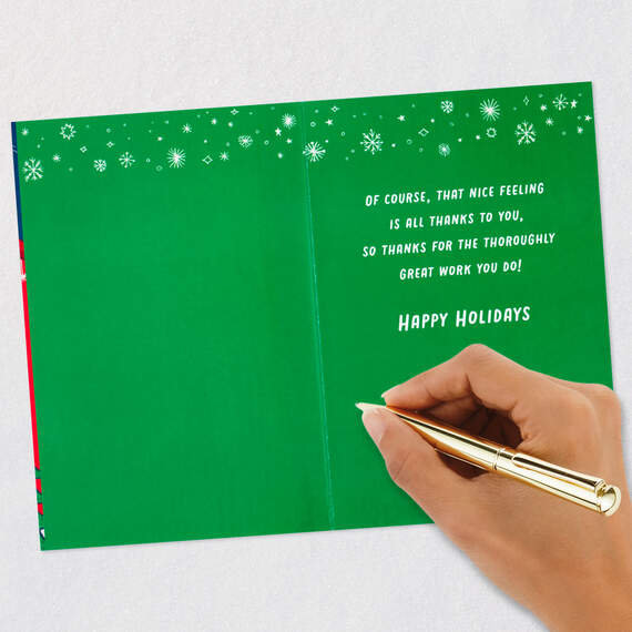 Thanks for Your Great Work Holiday Card for Housekeeper, , large image number 6
