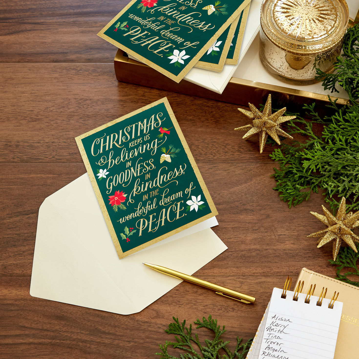 Believing Boxed Christmas Card Pack in use image number 7