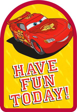 Disney Pixar Cars Lightning Mcqueen Lasting Fun Birthday Card