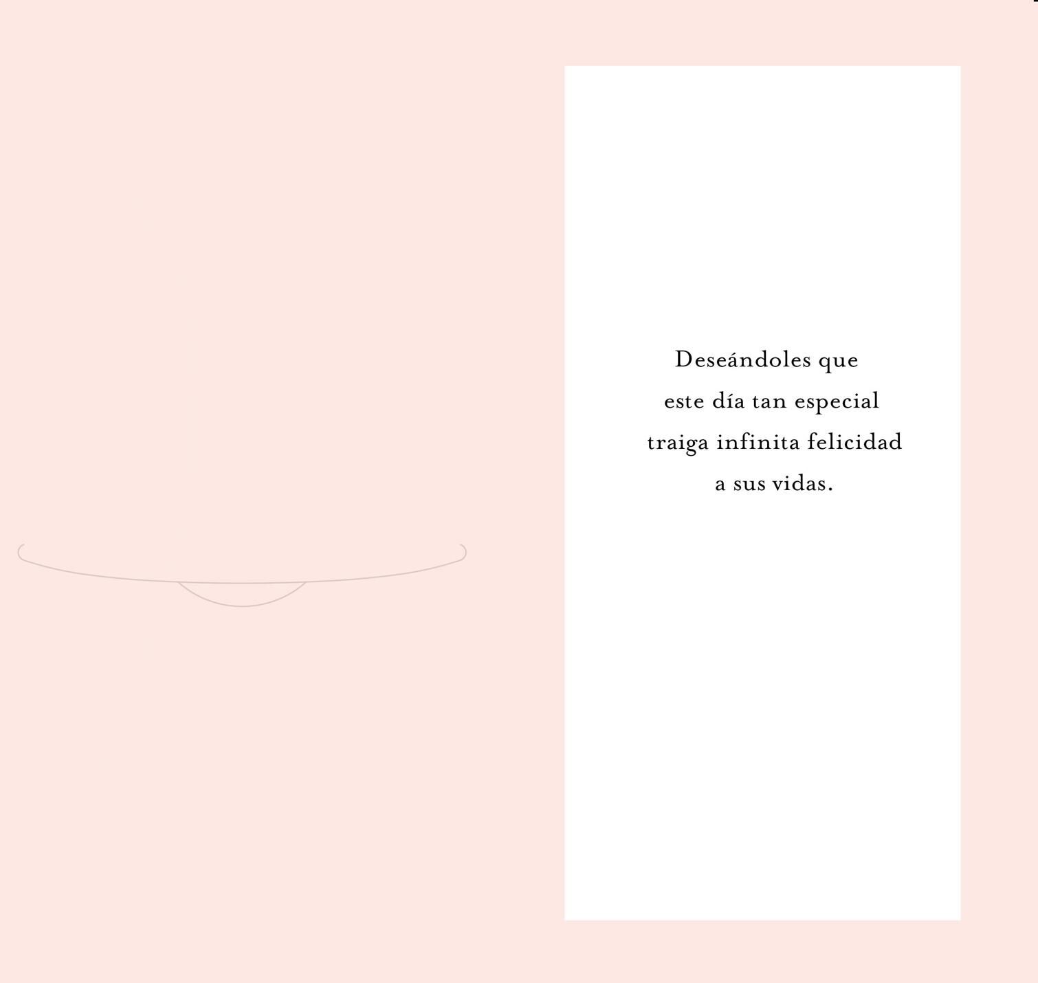 Endless Happiness Spanish-Language Money Holder Wedding Card
