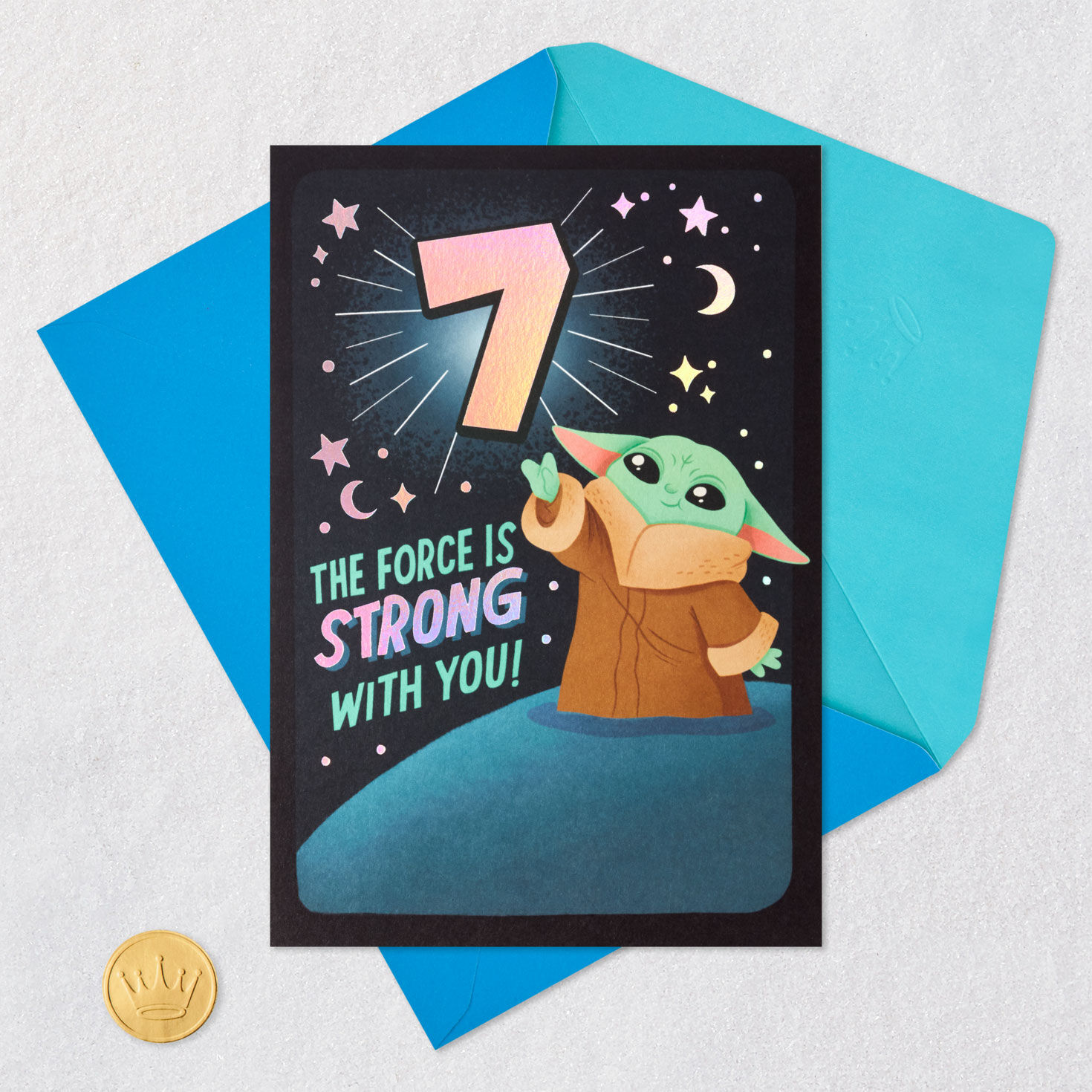 Star Wars&trade; Grogu&trade; Epic Day 7th Birthday Card, , large image number 5