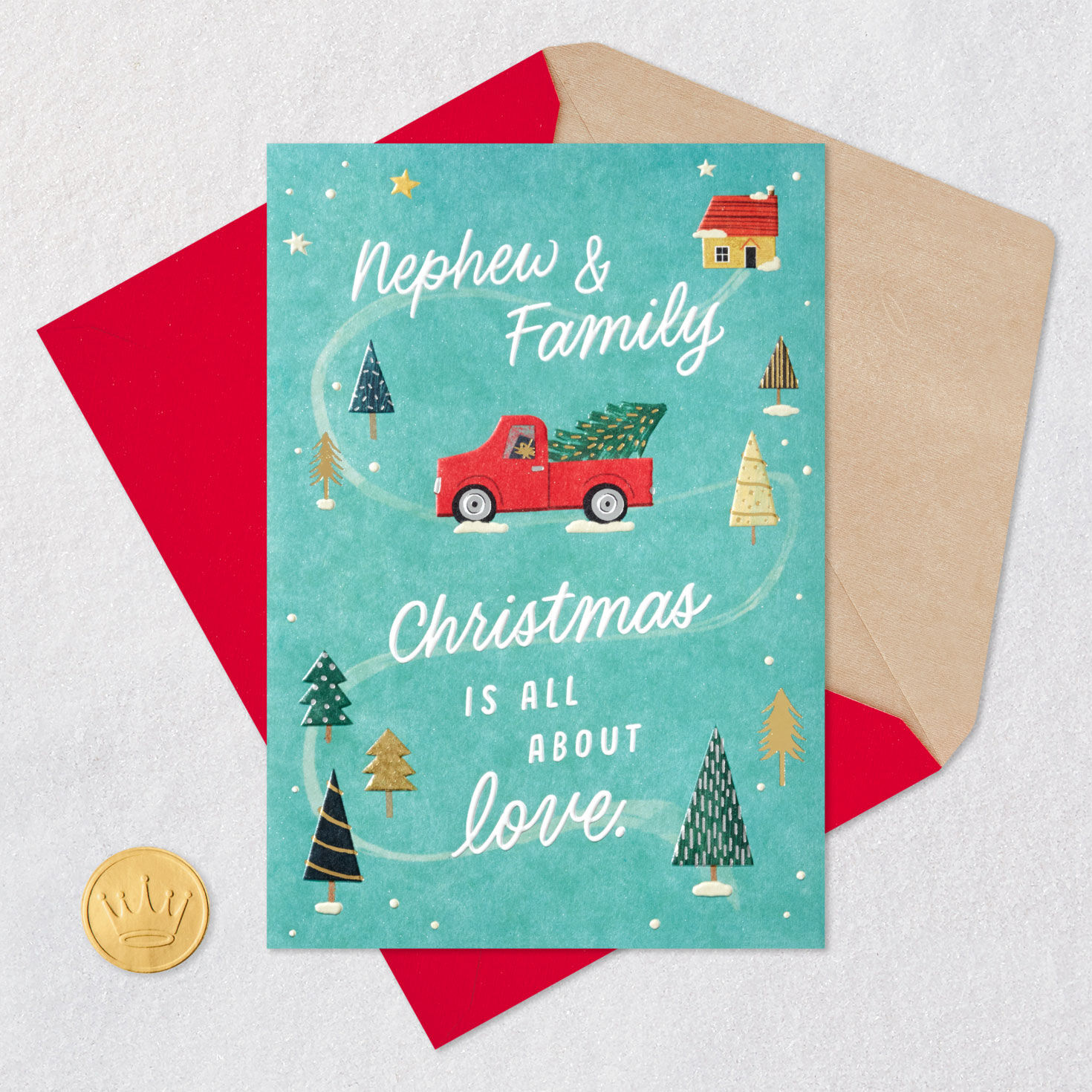 Wishing You Joy and Love Christmas Card for Nephew and Family for only USD 4.59 | Hallmark