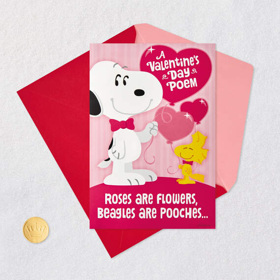 Peanuts® Snoopy and Woodstock Hugs and Smooches Funny Musical Pop-Up Valentine's Day Card, , large image number 7