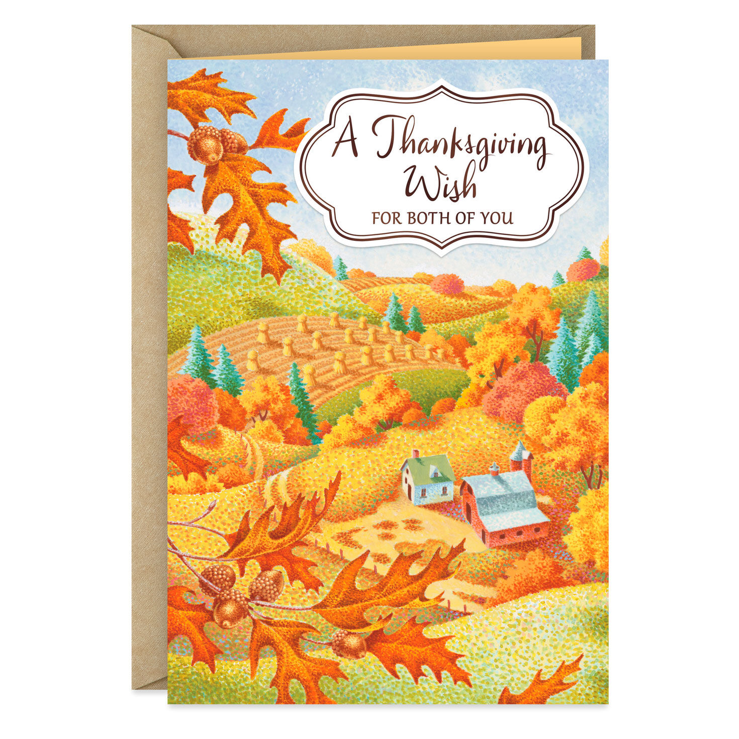 Home Comforts and Memories Thanksgiving Card for Both