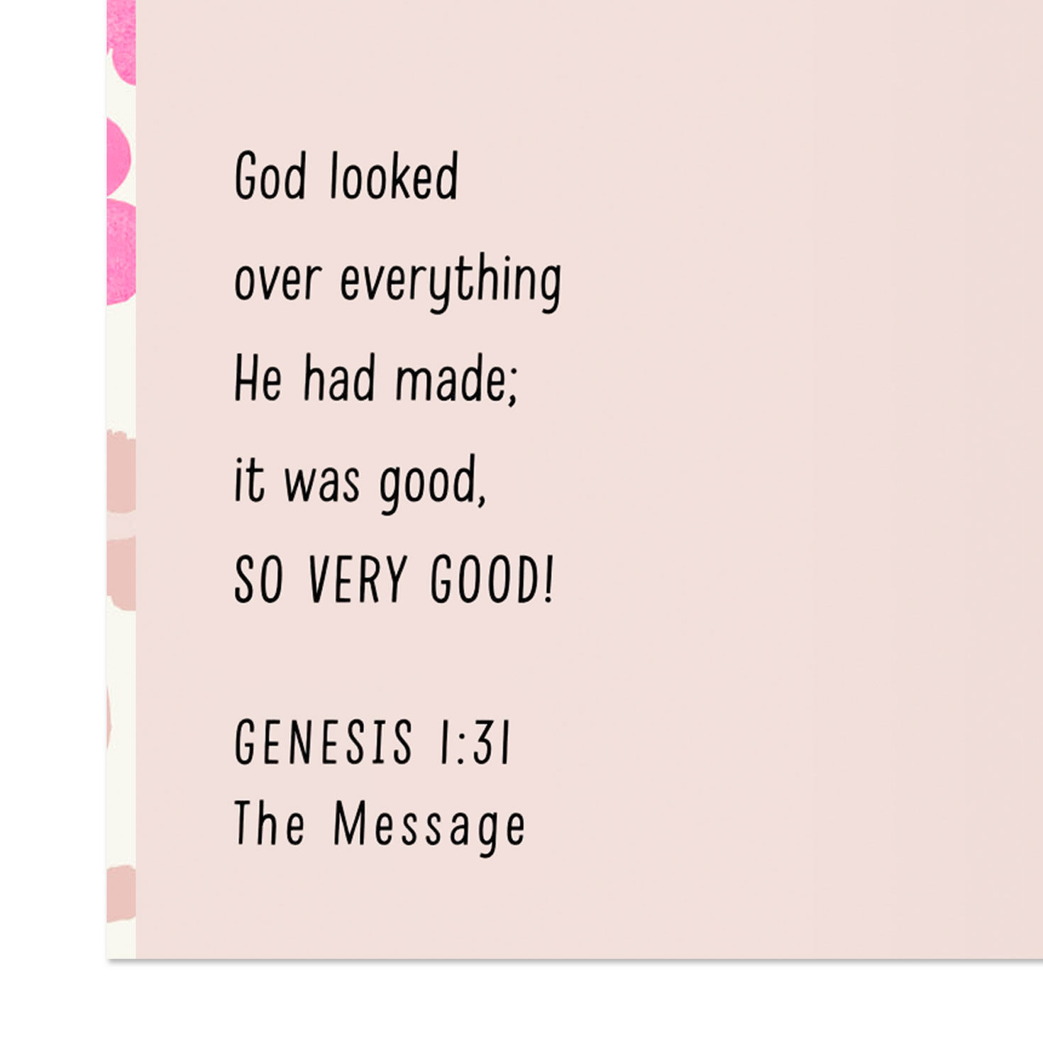 Flowers and Leopard Spots Religious Birthday Card  image number 3