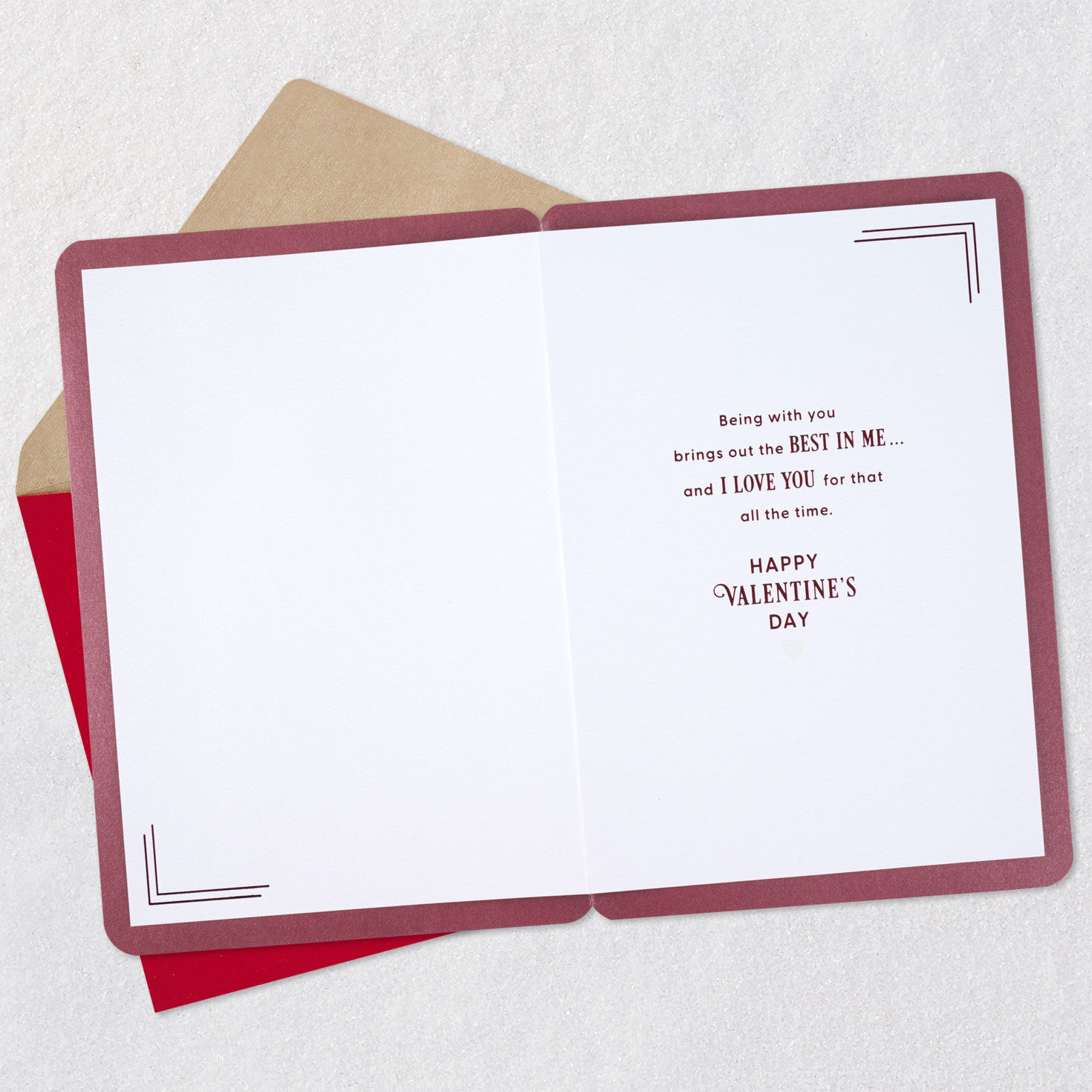 Silver Frame Poem Valentine's Day Card for Husband Open card with envelope image number 3