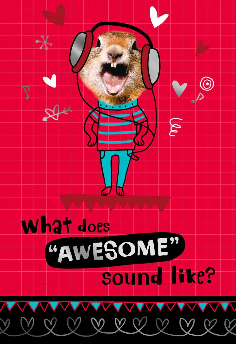 Funny Hamster Valentine's Day Card for Boys