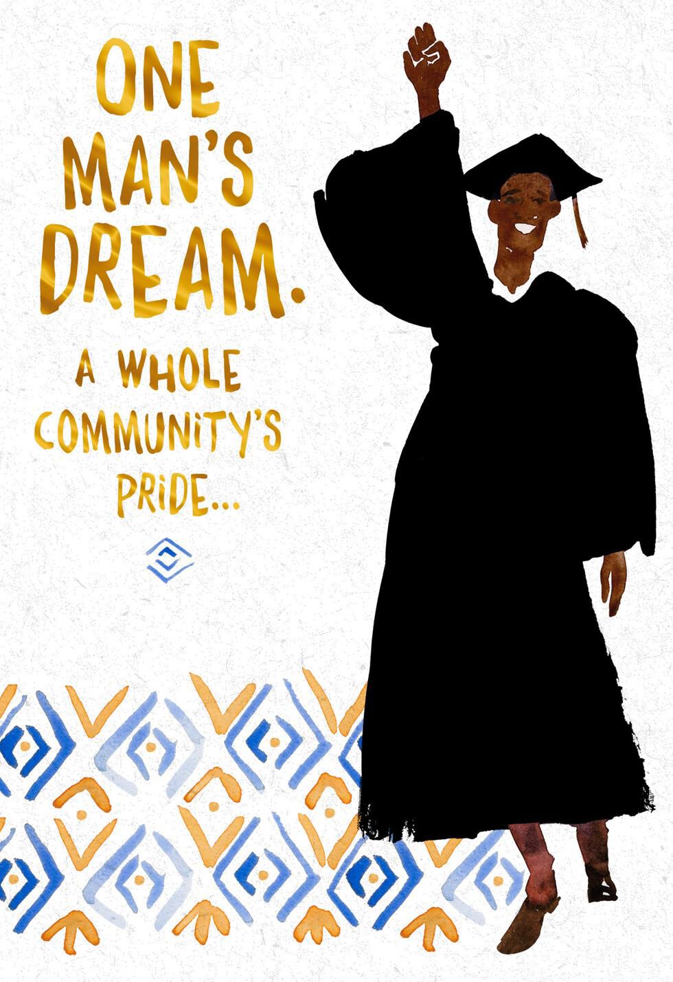 One Man's Dream Graduation Card