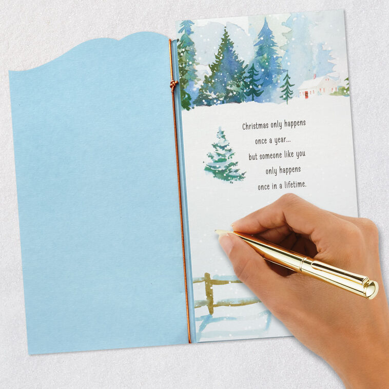 Once in a Lifetime Love Romantic Christmas Card, , large image number 7