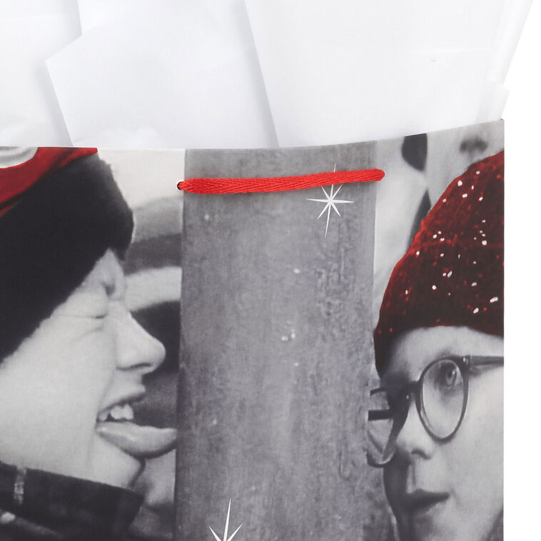 A Christmas Story Large Gift Bag With Tissue handle detail image number 4