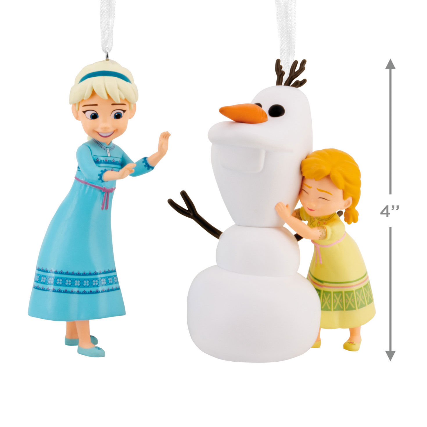 Disney Frozen Elsa, Anna, Olaf Christmas Ornaments measurement image number 6