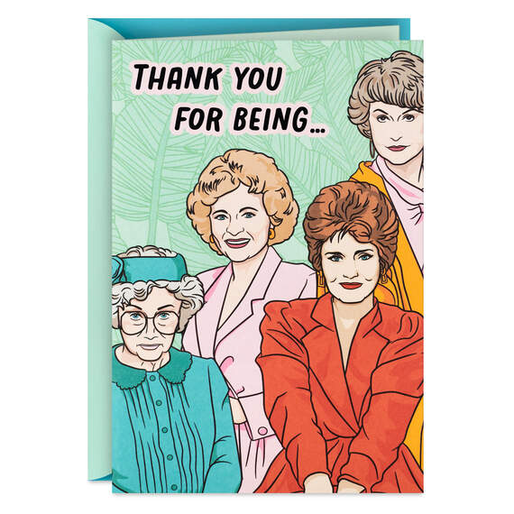 The Golden Girls So Glad You Were Born Birthday Card, , large image number 1