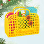 Yellow Beach Bag Keepsake Ornament Hanging on tree image number 2