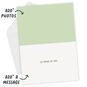 Encouragement Message and Photo Personalized Card Open Card with Envelope indicating personalization image number 4