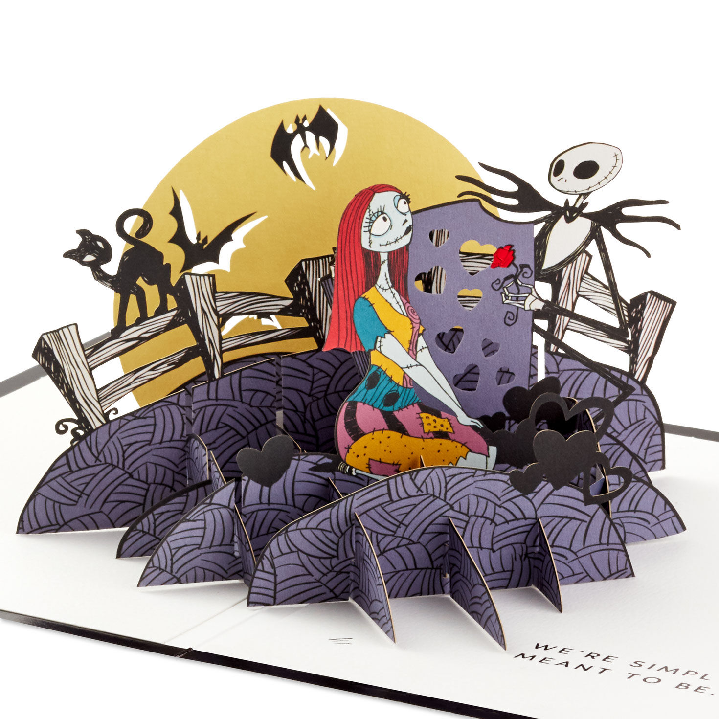 Disney Tim Burton's The Nightmare Before Christmas Meant to Be 3D Pop-Up Love Card for only USD 14.99 | Hallmark