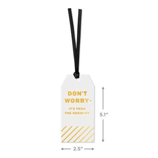From the Registry Gift Tag With Ribbon, 