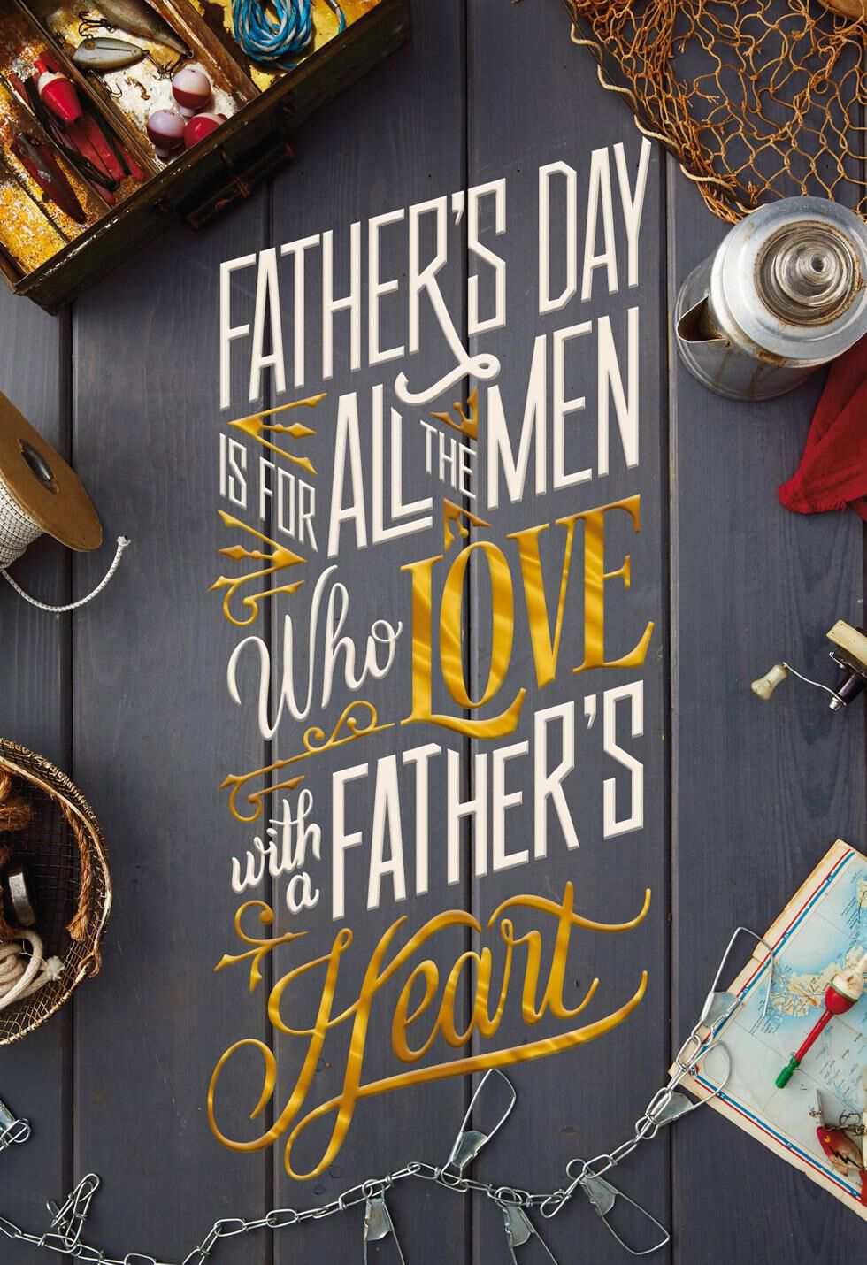 Like a Dad Loving Heart Father's Day Card