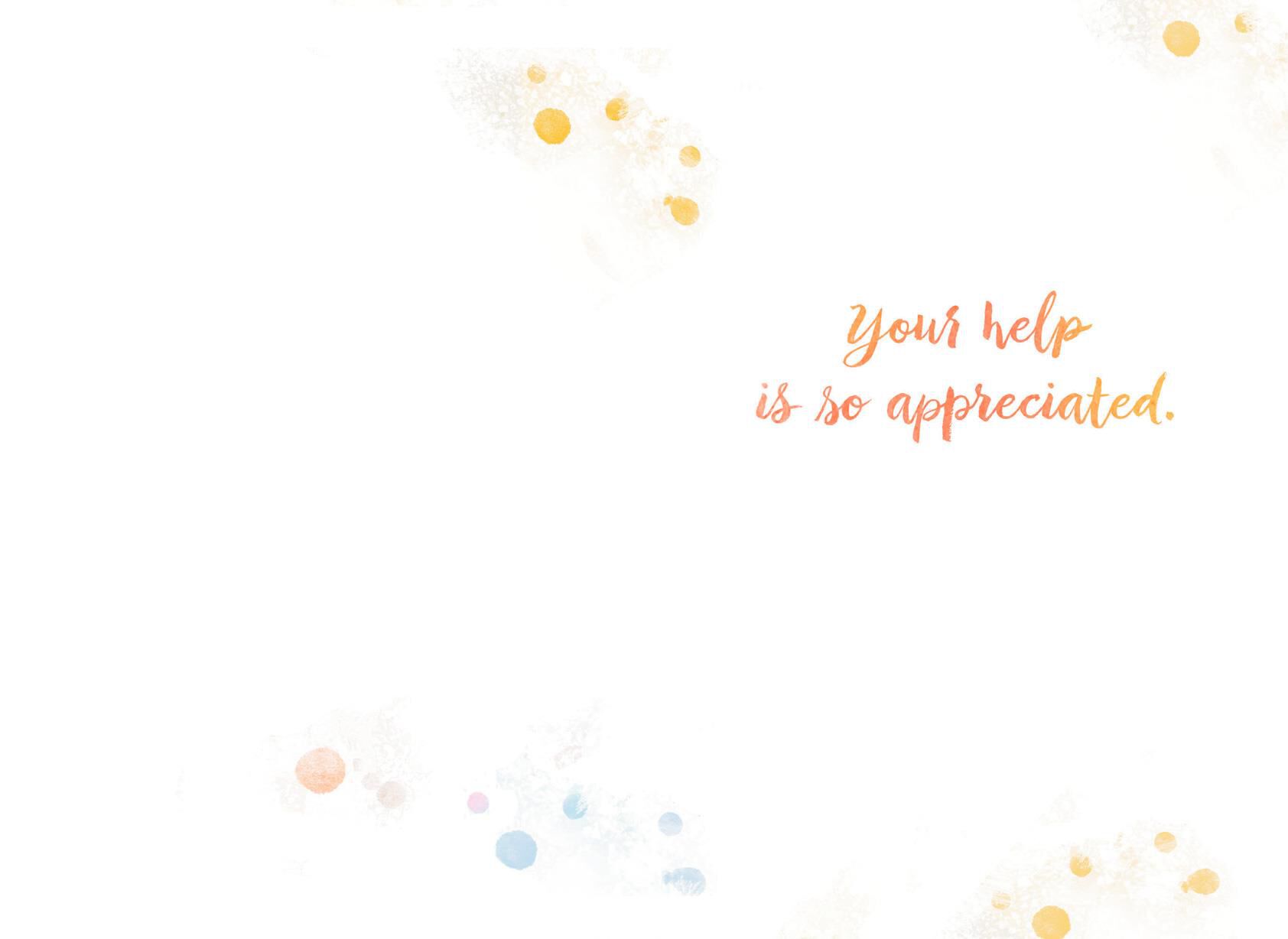 I Appreciate You Thank You Card