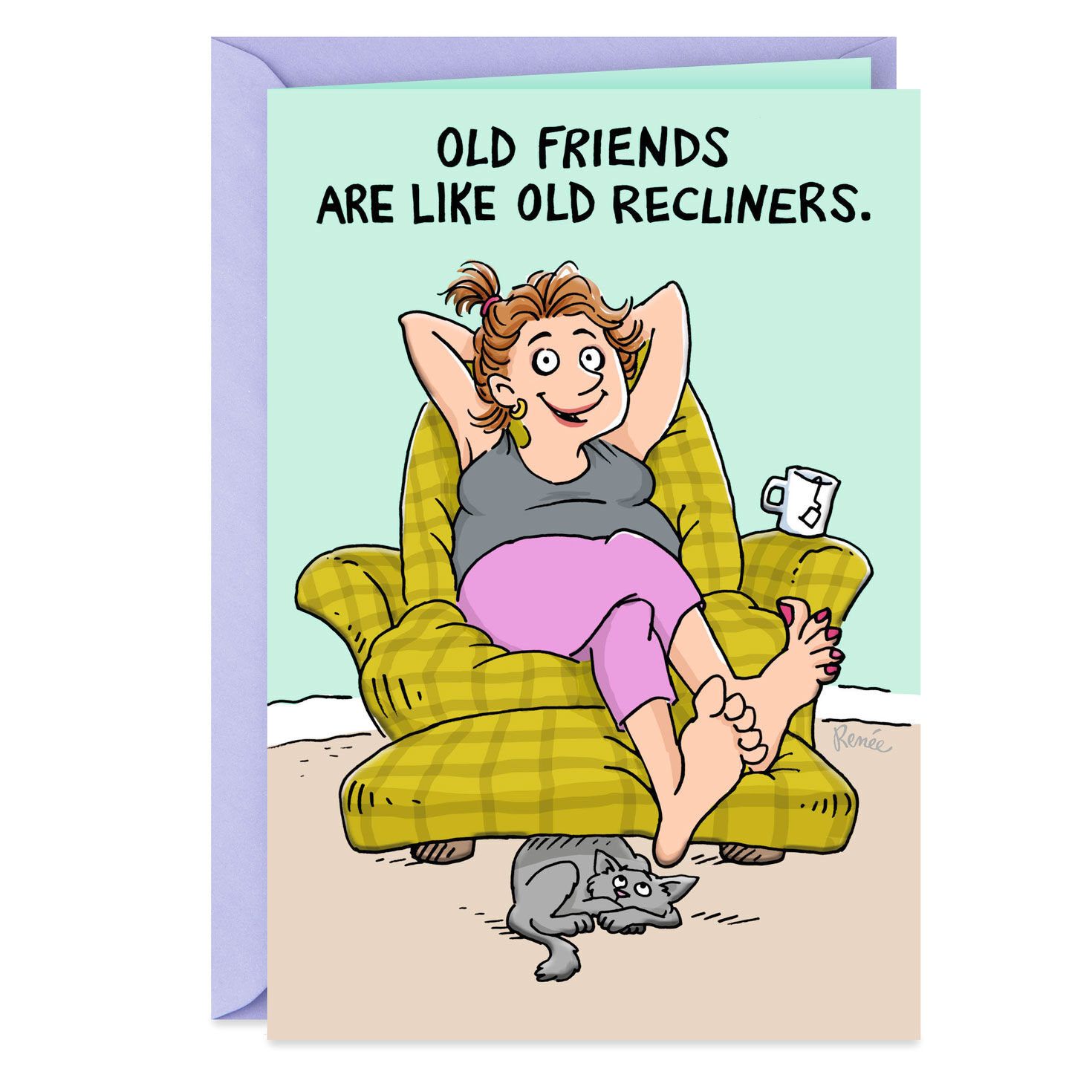 Old Friends Are Like Old Recliners Funny Friendship Card - Greeting Cards -  Hallmark