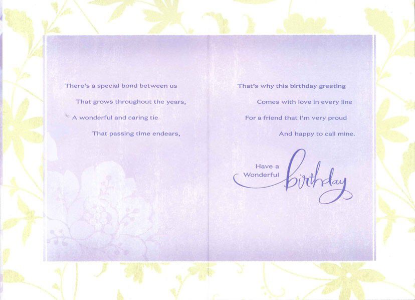 Hydrangeas and Happiness Friendship Birthday Card