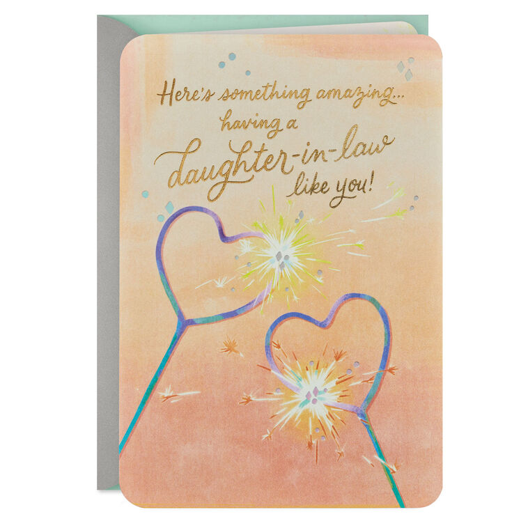 You Bring So Much Happiness to Our Family Wedding Card for Daughter-in-Law