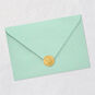 Bees, Hive and Flowers New Baby Girl Card Envelope Back with Seal image number 8