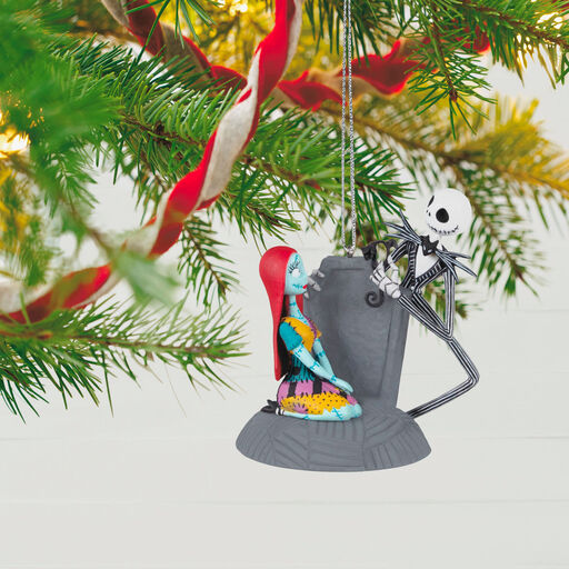Disney Tim Burton's The Nightmare Before Christmas Jack and Sally Ornament, 