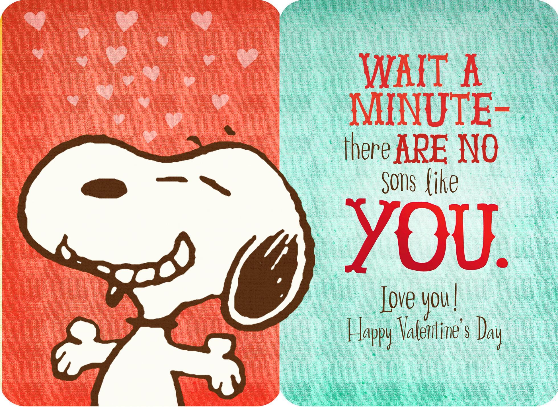 Peanuts® Snoopy Sons Like You Valentine's Day Card