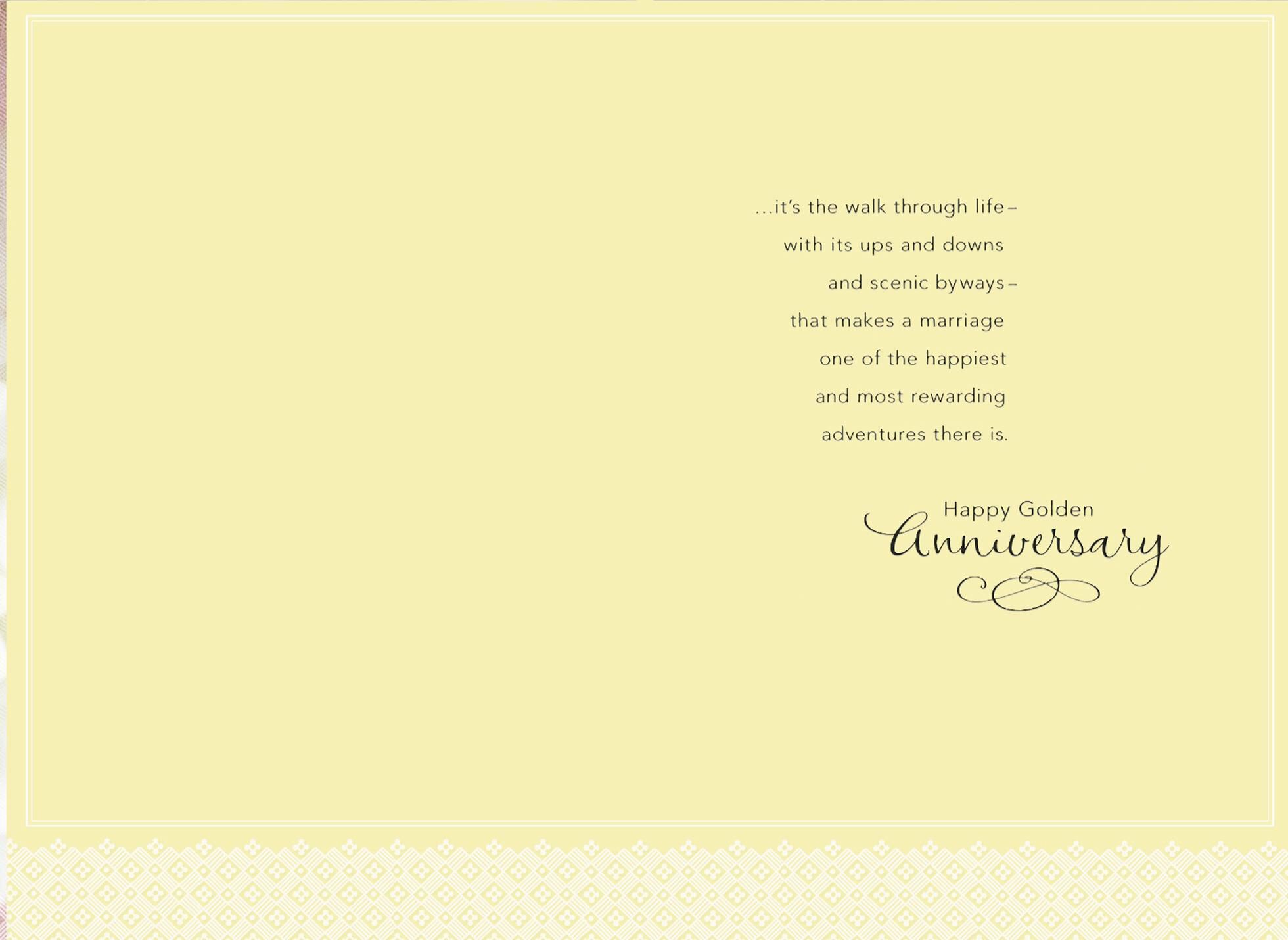 A Golden Walk 50th Anniversary Card