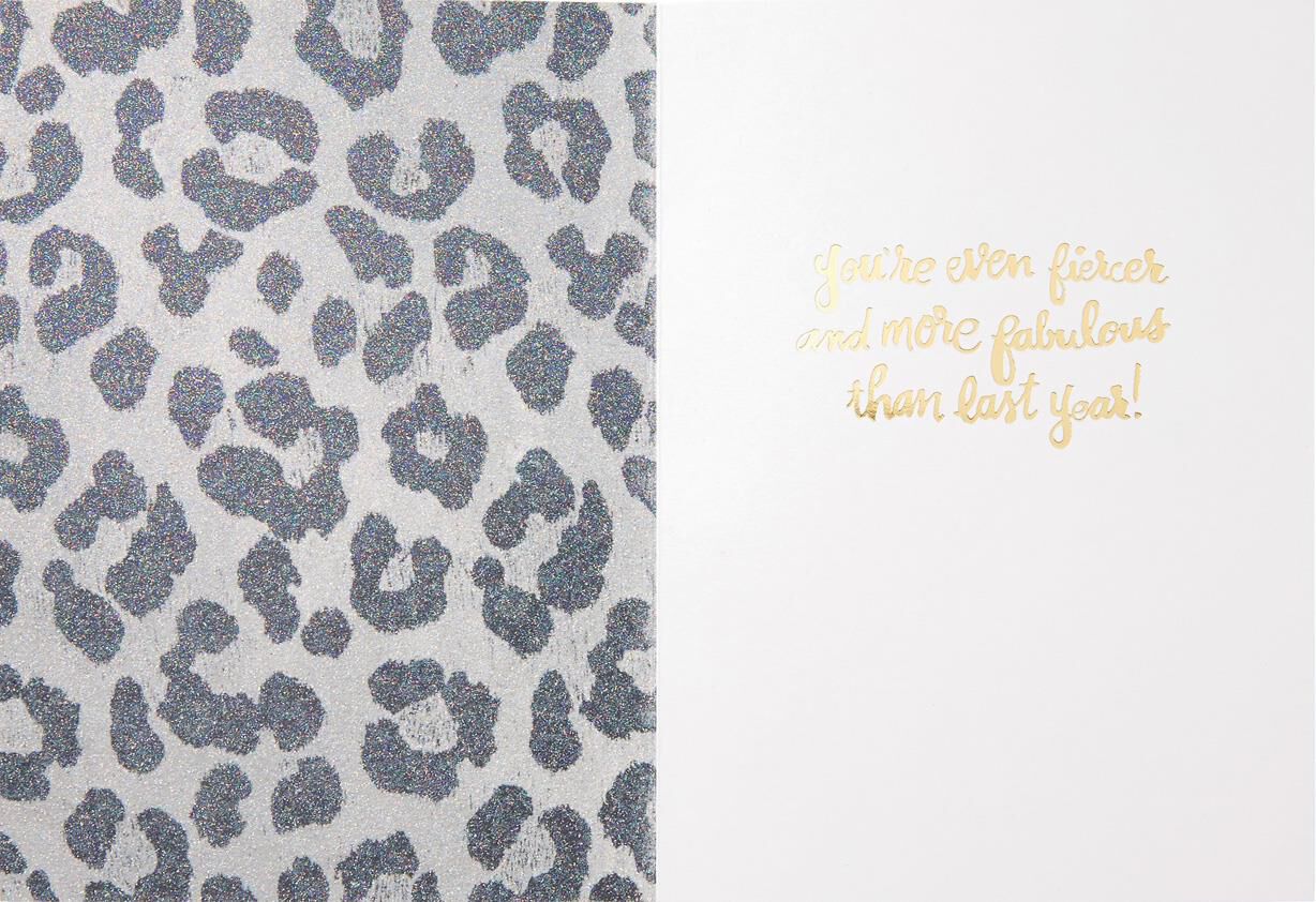 Fierce and Fabulous Birthday Card