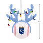 Royals Reindeer Baseball Christmas Ornament measurement image number 3
