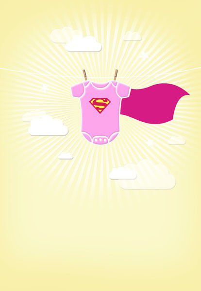 Felicidades por Su Pequeña Heroína - Supergirl™