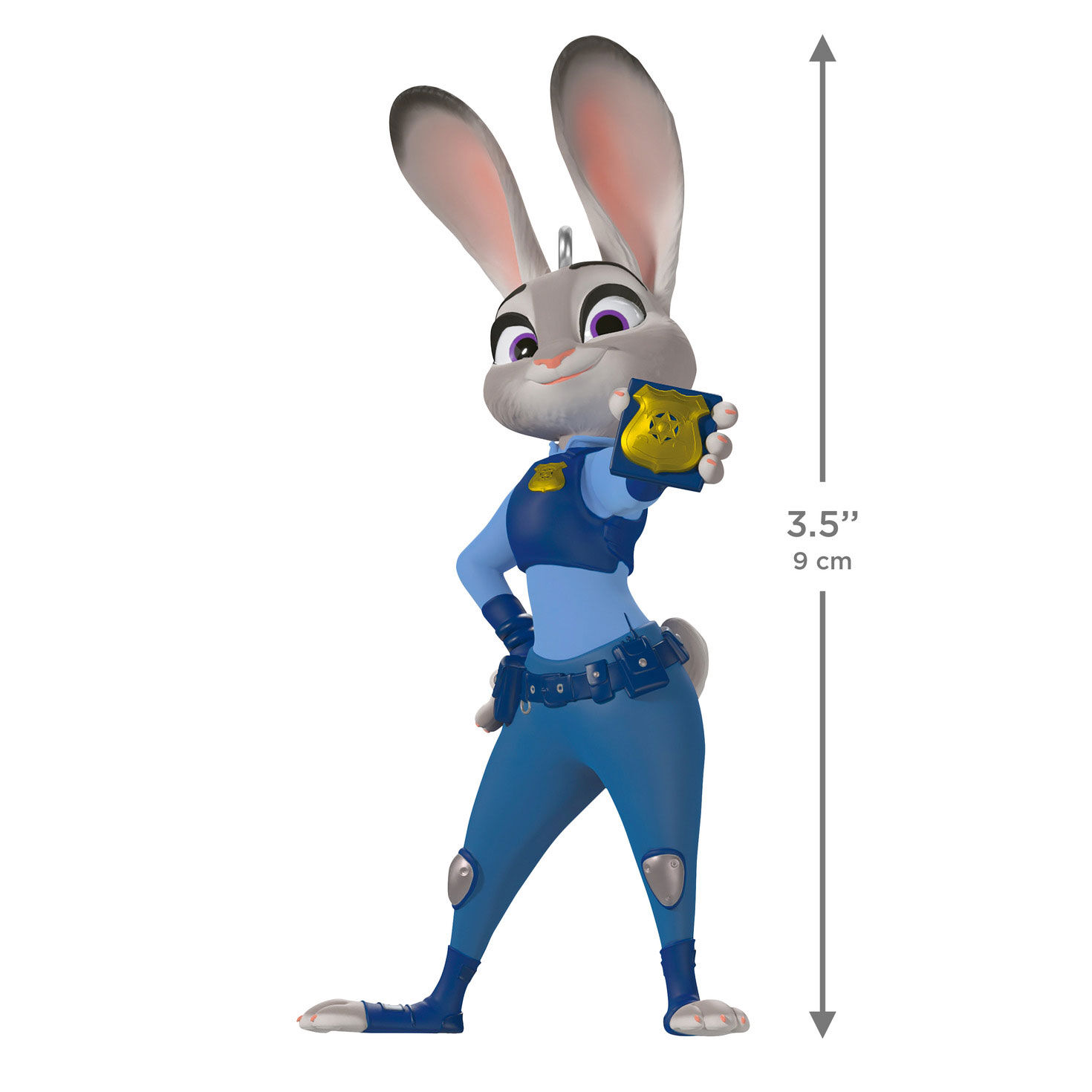 Zootopia Officer Judy Hopps Keepsake Ornament measurement image number 3